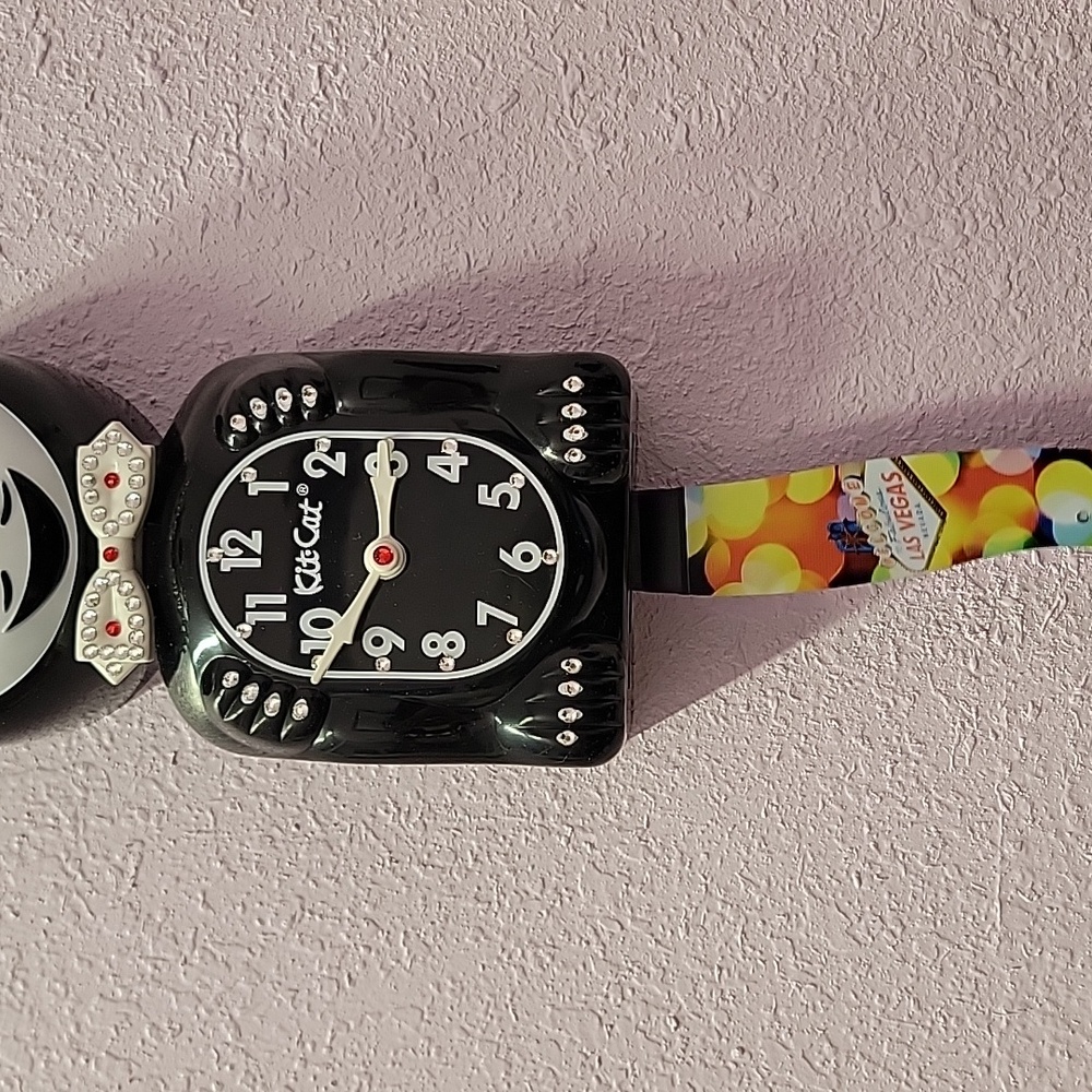 Jeweled Las Vegas Kit-Cat Klock RARE EXCLUSIVE Clock - Picture 5 of 7